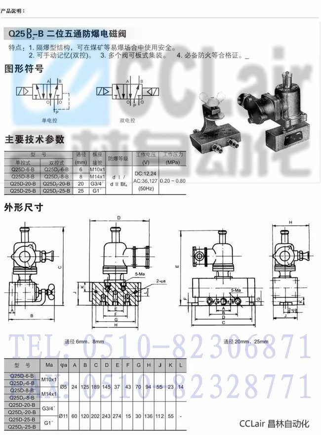 高品质工业控制之选 无锡昌林Q25D系列防爆电磁阀全面解析